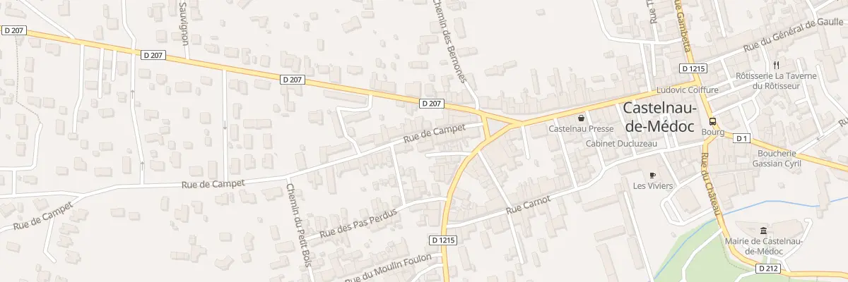 Plan du 16A Rue de Campet à Castelnau-de-Médoc
