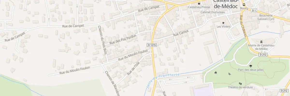 Plan du 23 Rue Camille Godard à Castelnau-de-Médoc
