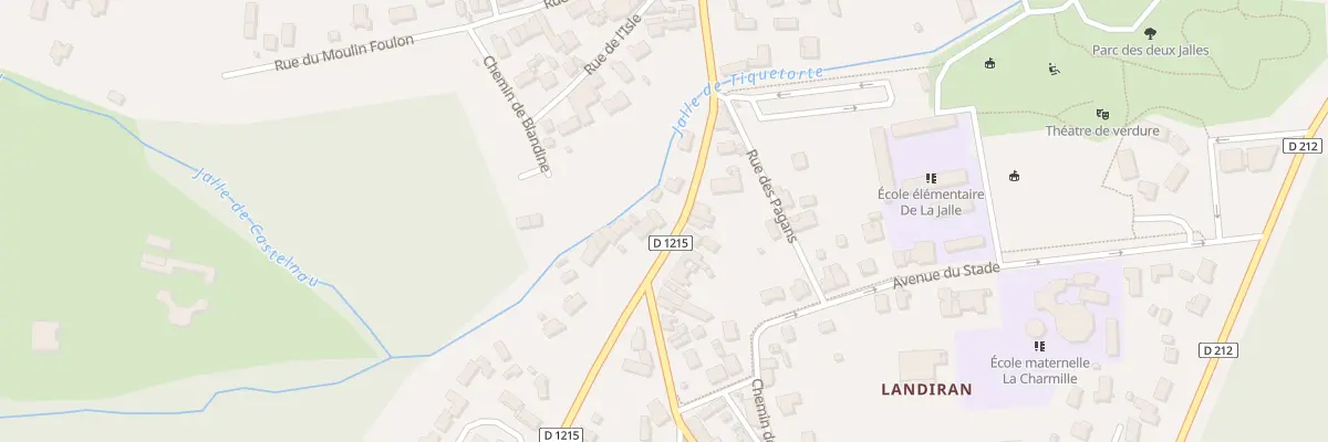 Plan du 5 Rue de Landiran à Castelnau-de-Médoc