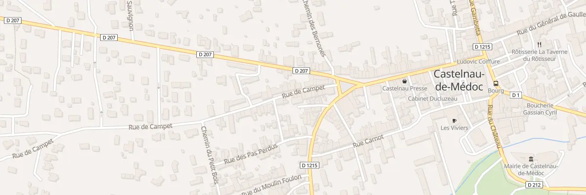 Plan du 16B Rue de Campet à Castelnau-de-Médoc