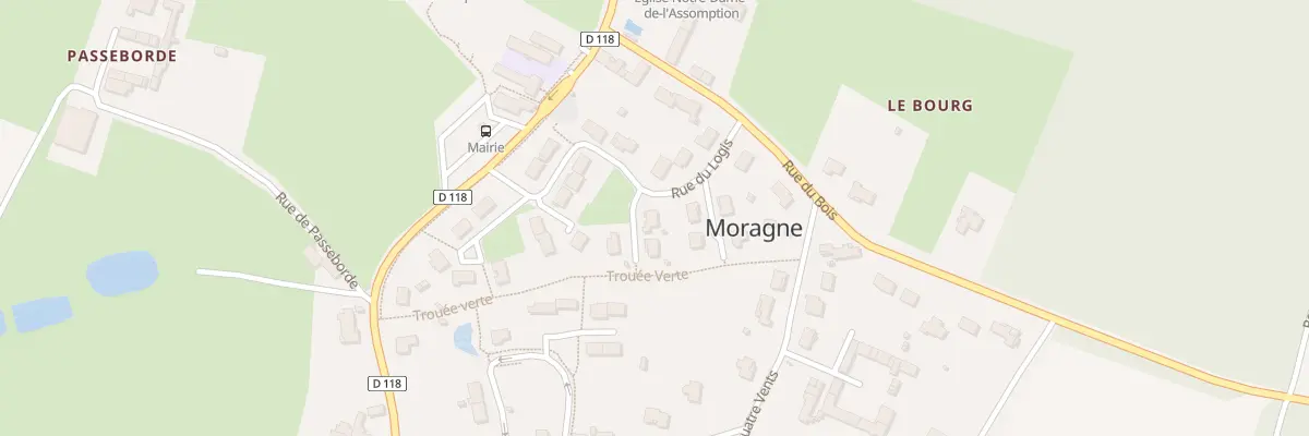 Plan du 1 Imp des Bleuets à Moragne