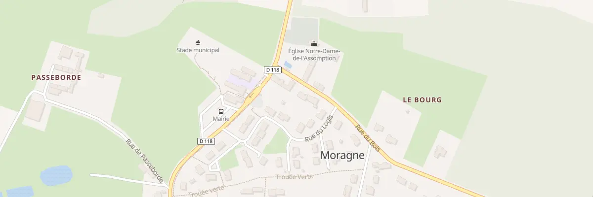 Plan du 2 Rue du Bois à Moragne