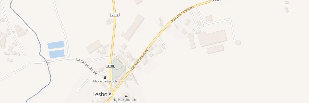 Plan du 20 Rue des Sabotiers à Lesbois