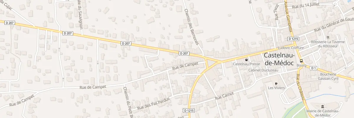 Plan du 11 Rue de Campet à Castelnau-de-Médoc