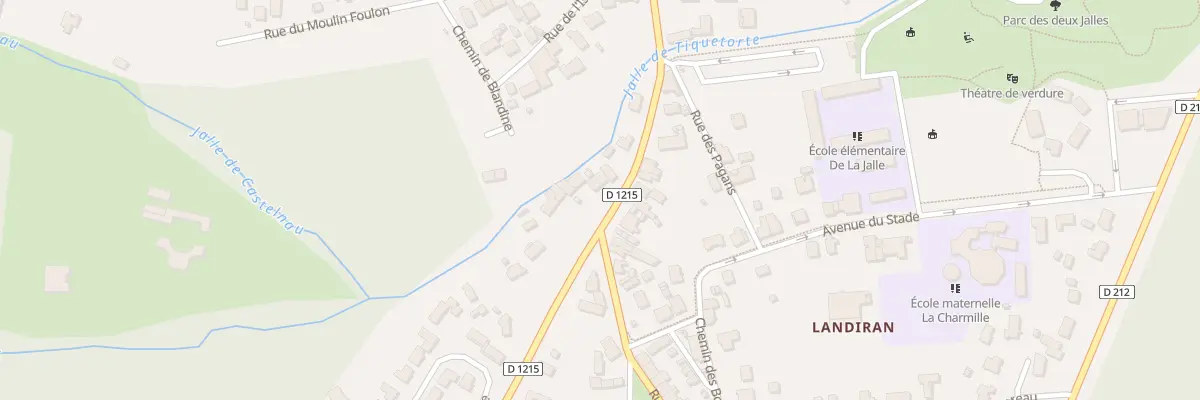Plan du 7 Rue de Landiran à Castelnau-de-Médoc