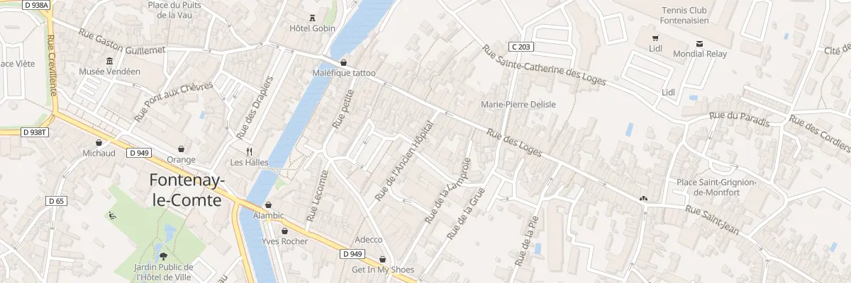 Plan du 14 Rue de l’ancien hôpital à Fontenay-le-Comte