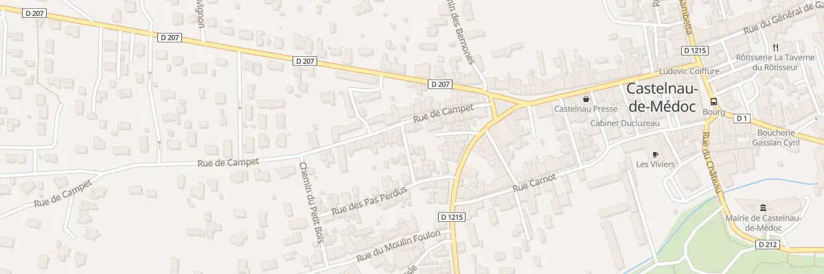 Plan du 20 Rue de Campet à Castelnau-de-Médoc