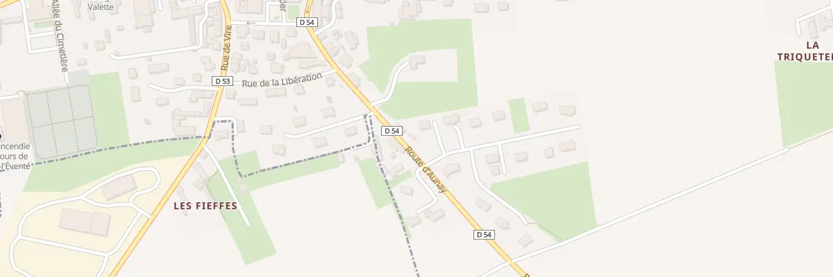 Plan du 5364 Les Champs Francais à Caumont-sur-Aure