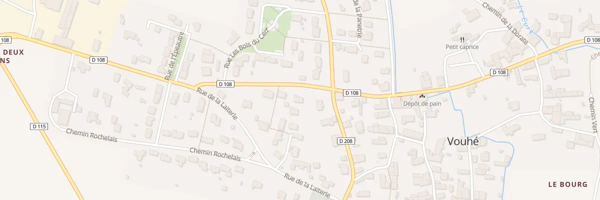Plan du 5232F Rue du Moulin Godar à Vouhé