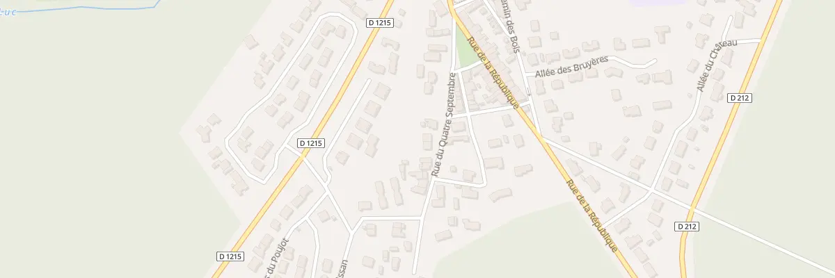 Plan du 25 Rue du Quatre Septembre à Castelnau-de-Médoc