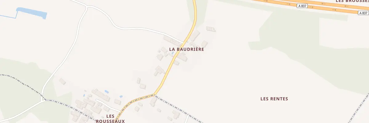 Plan du 5 La Baudriere à Champdolent