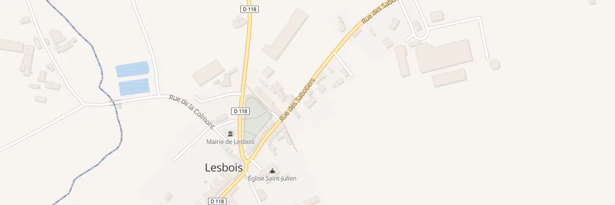 Plan du 14 Rue des Sabotiers à Lesbois