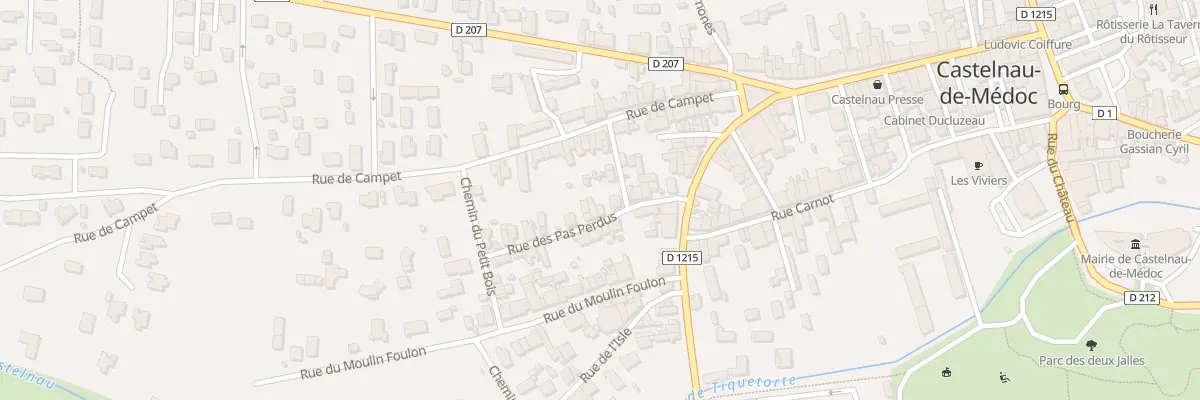 Plan du 13 Rue des Pas Perdus à Castelnau-de-Médoc