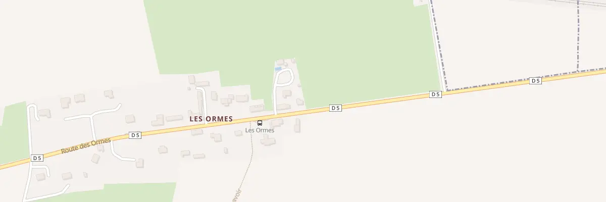 Plan du 3 Les Ormes à Campigny