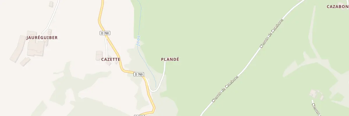 Plan du 170 Che de Plandé à Montory