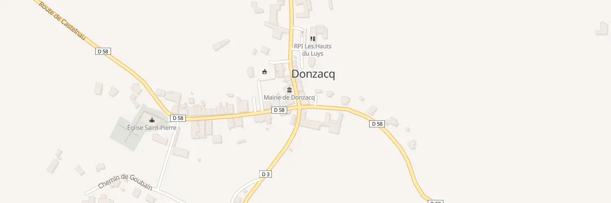 Plan du 2 Rue de la Chalosse à Donzacq