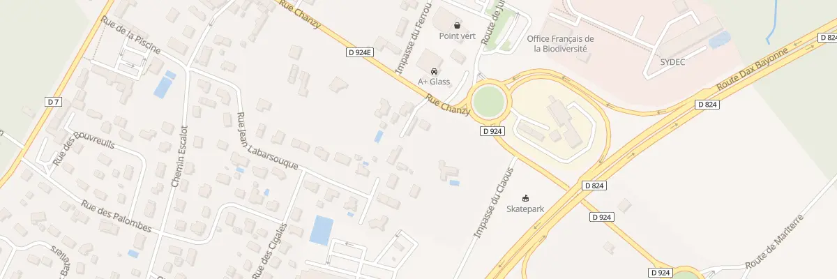 Plan du 329 Rue Chanzy à Tartas