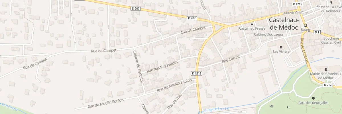 Plan du 15 Rue des Pas Perdus à Castelnau-de-Médoc