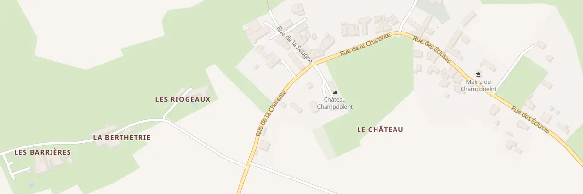 Plan du 2 Rue de la Charente à Champdolent
