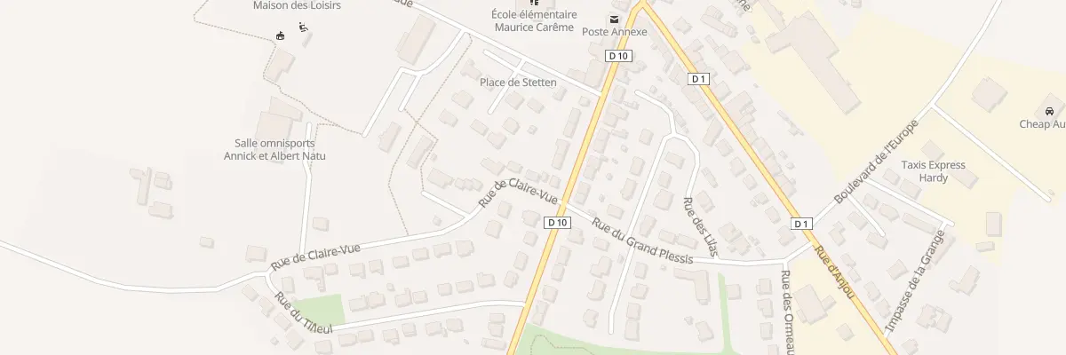 Plan du 2 Rue de Claire-Vue à Quelaines-Saint-Gault