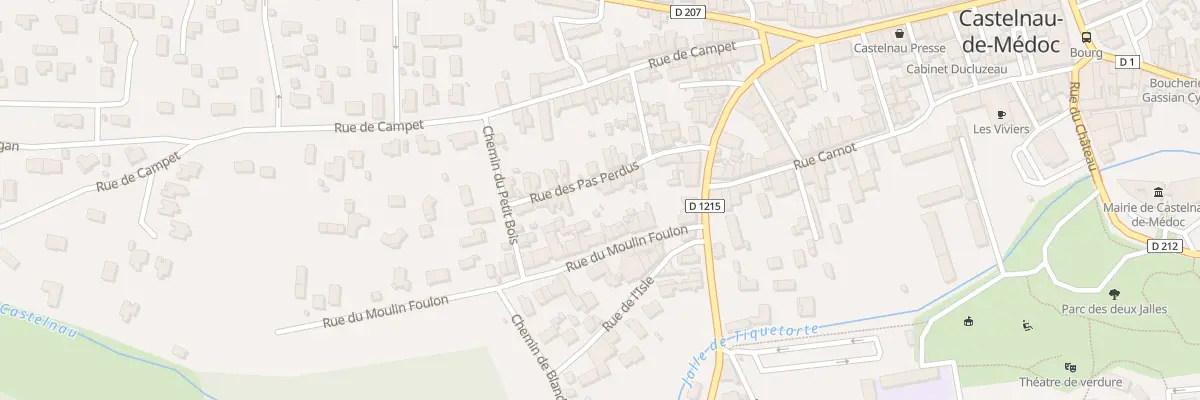 Plan du 10 Rue des Pas Perdus à Castelnau-de-Médoc