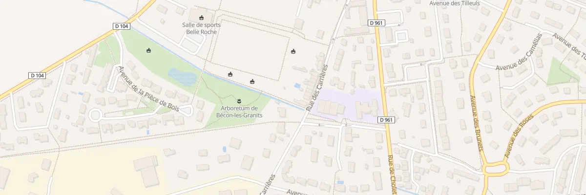 Plan du 22 Rue des Carrières à Bécon-les-Granits