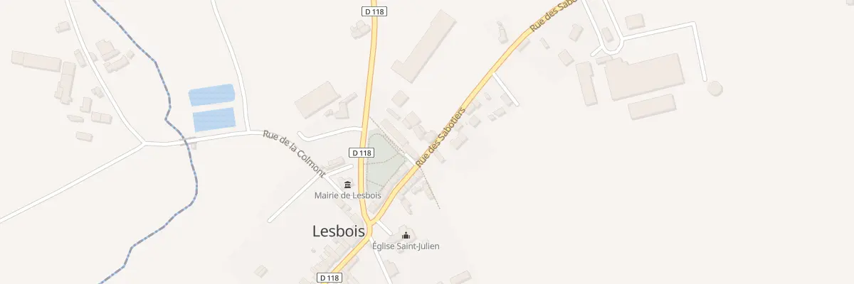 Plan du 13 Rue des Sabotiers à Lesbois