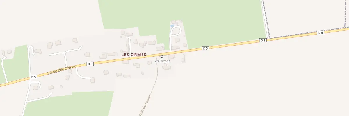 Plan du 2 Les Ormes à Campigny
