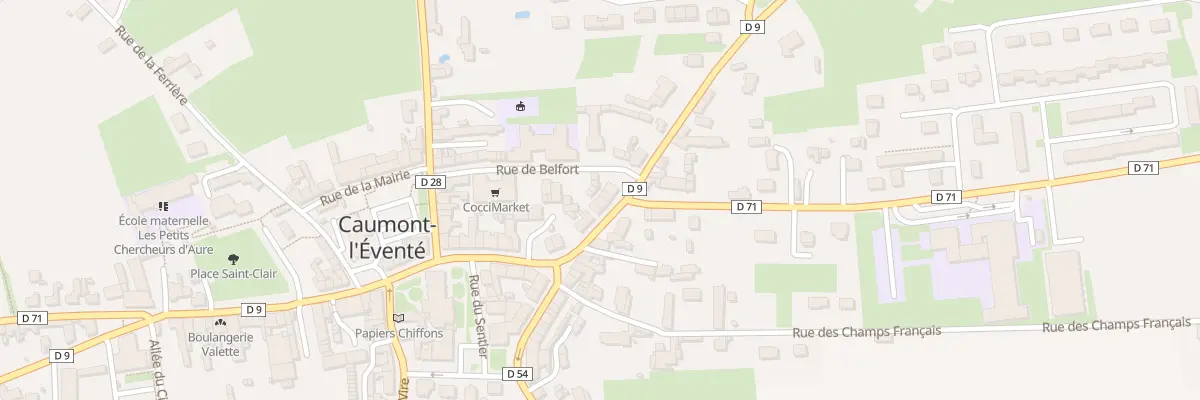 Plan du 65 Rte de Caen (Caumont) à Caumont-sur-Aure