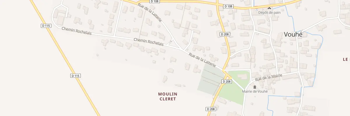 Plan du 1 Che Rochelais à Vouhé