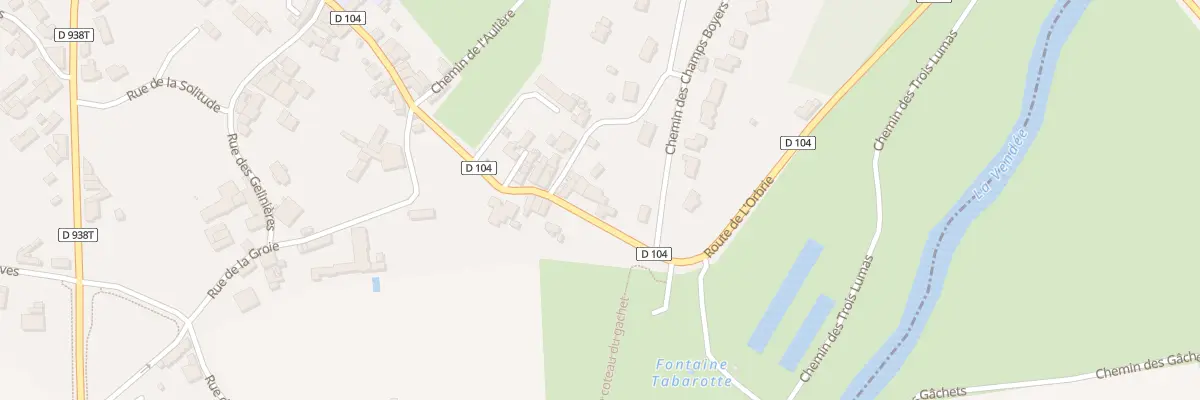 Plan du 75 Rte de l’Orbrie à Pissotte