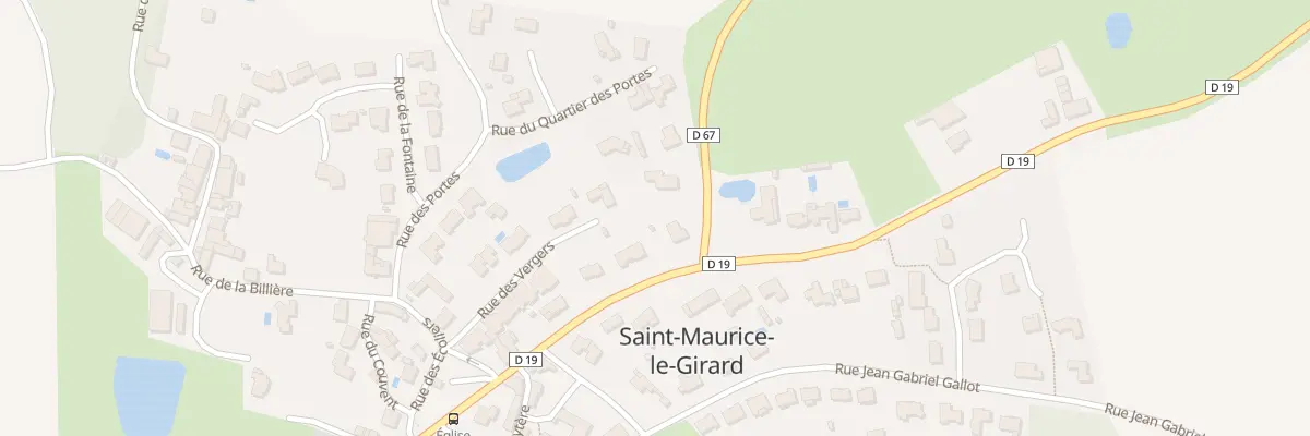Plan du 25 Rue la croix blanche à Saint-Maurice-le-Girard