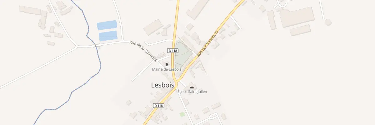 Plan du 9 Rue des Sabotiers à Lesbois