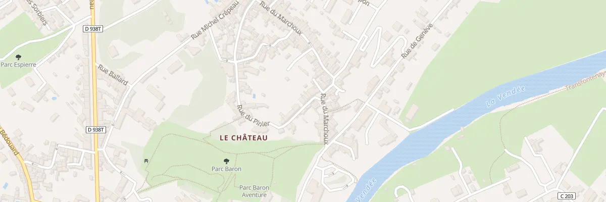 Plan du 10 Rue du pinier à Fontenay-le-Comte