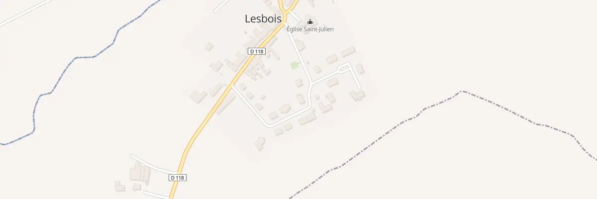 Plan du 6 Rue du Presbytère à Lesbois