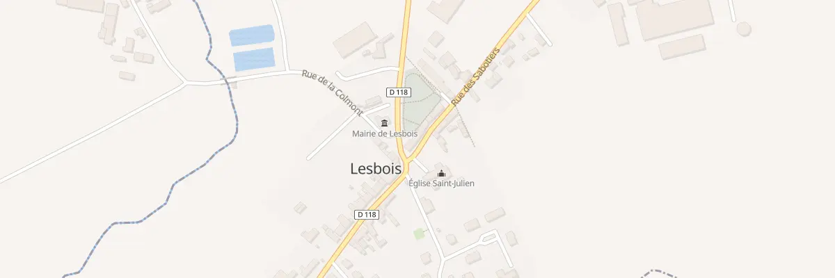 Plan du 3 Rue des Sabotiers à Lesbois