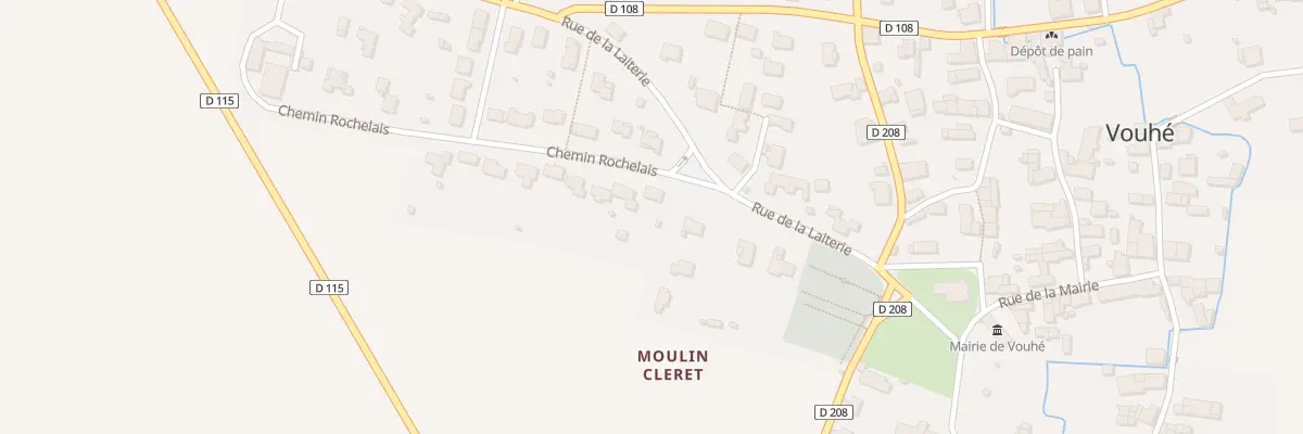 Plan du 3 Che Rochelais à Vouhé
