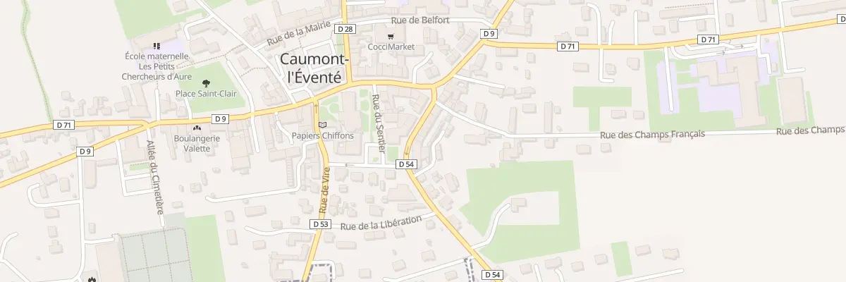 Plan du 14 Rue de Strasbourg (Caumont) à Caumont-sur-Aure