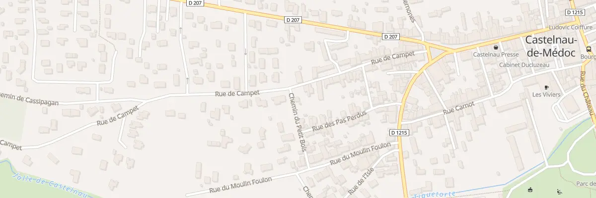Plan du 42B Rue de Campet à Castelnau-de-Médoc