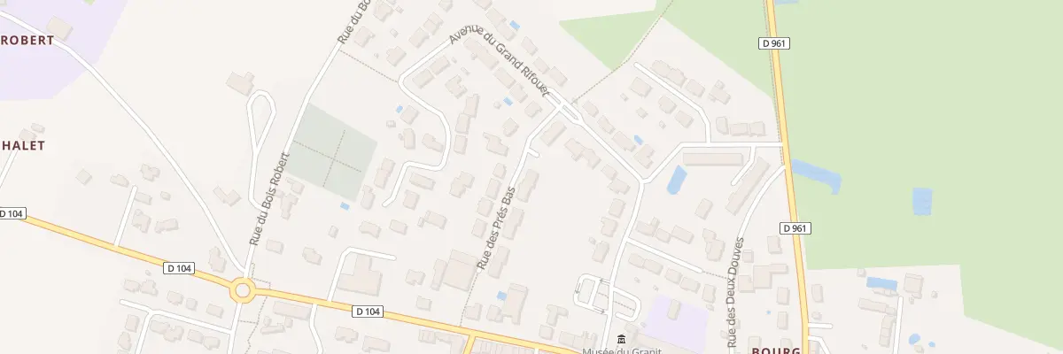 Plan du 5 Rue des Prés Bas à Bécon-les-Granits