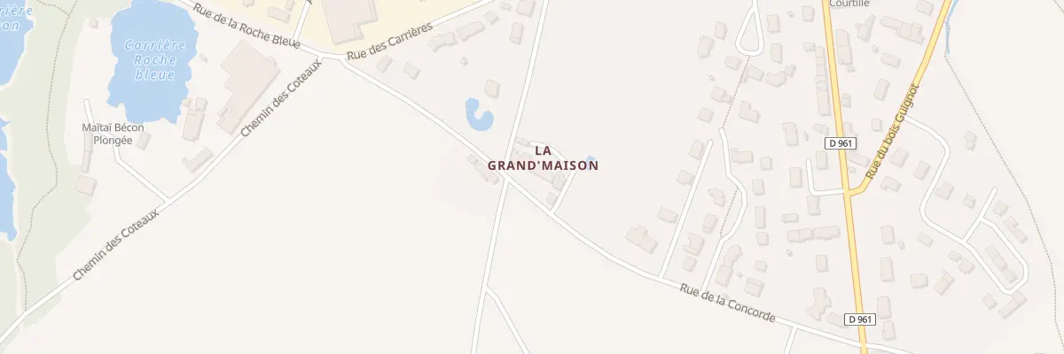 Plan du 16 Rue de la Concorde à Bécon-les-Granits