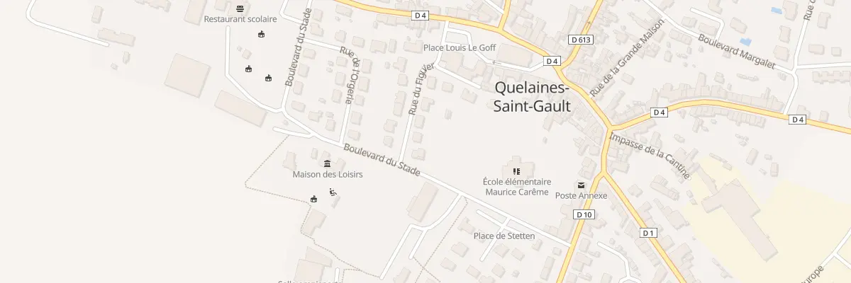 Plan du 2 Rue du Figuier à Quelaines-Saint-Gault