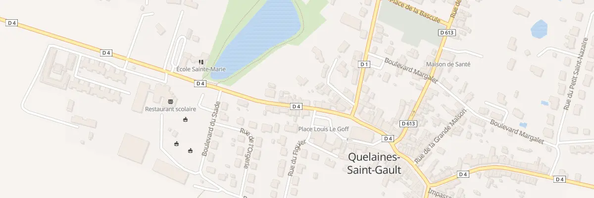 Plan du 10 Rue de Bretagne à Quelaines-Saint-Gault