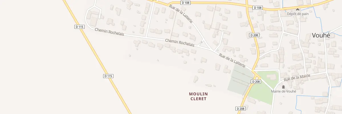 Plan du 9 Che Rochelais à Vouhé