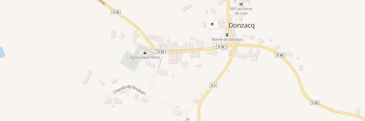 Plan du 7 Rue de l’Eglise à Donzacq