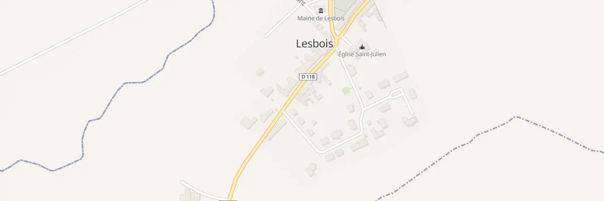 Plan du 13 Rue de la Forge à Lesbois