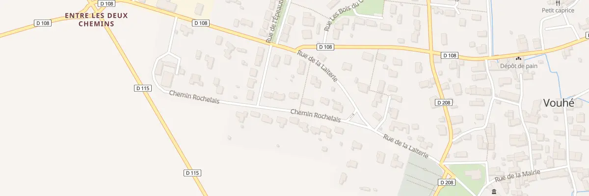Plan du 8 Che Rochelais à Vouhé