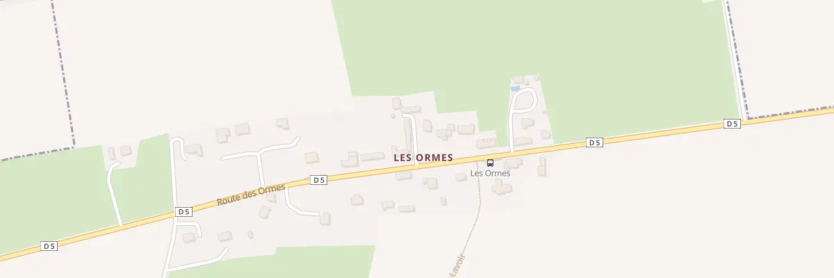Plan du 17 Les Ormes à Campigny