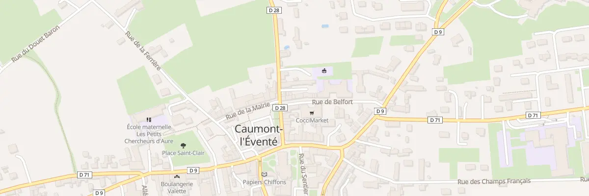 Plan du 4 Rue de Belfort (Caumont) à Caumont-sur-Aure
