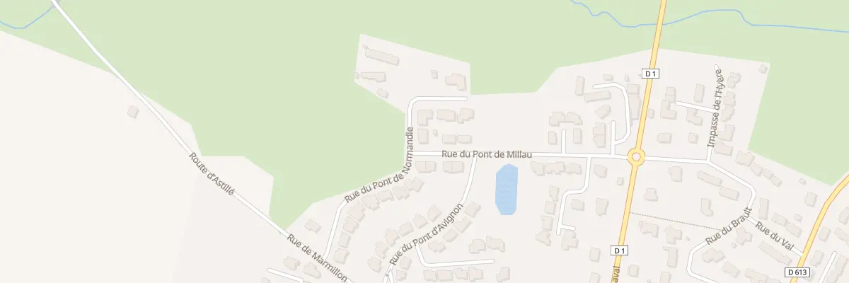 Plan du 7 Rue du Pont de Normandie à Quelaines-Saint-Gault